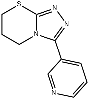 3-(3-pyridinyl)-6,7-dihydro-5H-[1,2,4]triazolo[3,4-b][1,3]thiazine Struktur