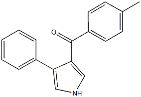 (4-methylphenyl)(4-phenyl-1H-pyrrol-3-yl)methanone Struktur