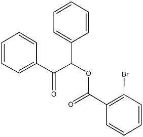 2-oxo-1,2-diphenylethyl 2-bromobenzoate Struktur