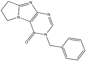 3-benzyl-7,8-dihydro-3H-pyrrolo[2,1-f]purin-4(6H)-one Struktur