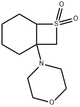 4-(7,7-dioxido-7-thiabicyclo[4.2.0]oct-1-yl)morpholine Struktur