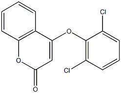 4-(2,6-dichlorophenoxy)-2H-chromen-2-one Struktur