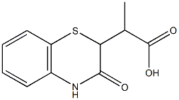 2-(3-oxo-3,4-dihydro-2H-1,4-benzothiazin-2-yl)propanoic acid Struktur