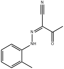 2-[(2-methylphenyl)hydrazono]-3-oxobutanenitrile Struktur