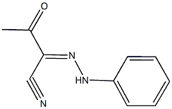 3-oxo-2-(phenylhydrazono)butanenitrile Struktur