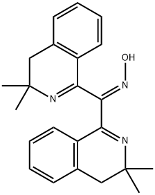 bis(3,3-dimethyl-3,4-dihydro-1-isoquinolinyl)methanone oxime Struktur