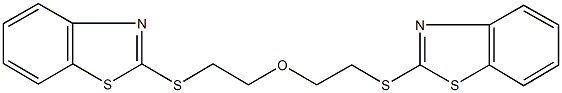 bis[2-(1,3-benzothiazol-2-ylsulfanyl)ethyl] ether Struktur