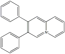 2,3-diphenylquinolizinium Struktur