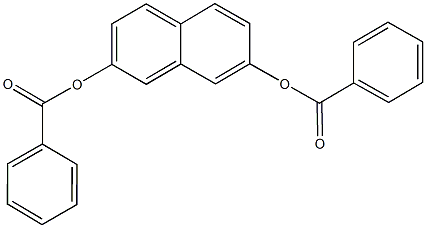 7-(benzoyloxy)-2-naphthyl benzoate Struktur