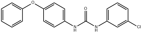 N-(3-chlorophenyl)-N'-(4-phenoxyphenyl)urea Struktur