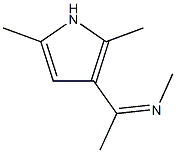 N-[1-(2,5-dimethyl-1H-pyrrol-3-yl)ethylidene]-N-methylamine Struktur