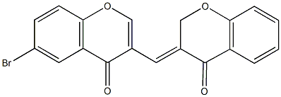 3-[(6-bromo-4-oxo-4H-chromen-3-yl)methylene]-2,3-dihydro-4H-chromen-4-one Struktur