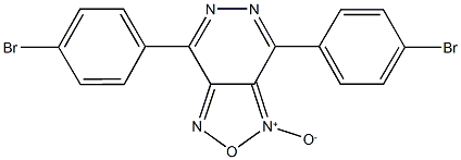 4,7-bis(4-bromophenyl)[1,2,5]oxadiazolo[3,4-d]pyridazine 1-oxide Struktur