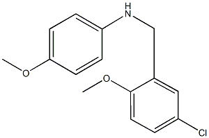 N-(5-chloro-2-methoxybenzyl)-N-(4-methoxyphenyl)amine Struktur