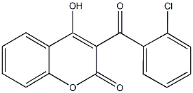 3-(2-chlorobenzoyl)-4-hydroxy-2H-chromen-2-one Struktur