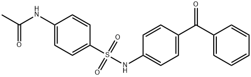 N-{4-[(4-benzoylanilino)sulfonyl]phenyl}acetamide Struktur