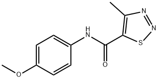 N-(4-methoxyphenyl)-4-methyl-1,2,3-thiadiazole-5-carboxamide Struktur