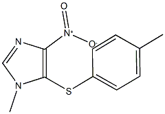 4-nitro-1-methyl-5-[(4-methylphenyl)sulfanyl]-1H-imidazole Struktur