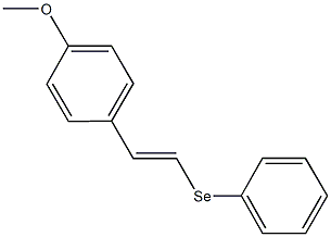 methyl 4-[2-(phenylselanyl)vinyl]phenyl ether Struktur