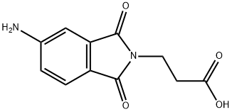 3-(5-amino-1,3-dioxo-1,3-dihydro-2H-isoindol-2-yl)propanoic acid Struktur