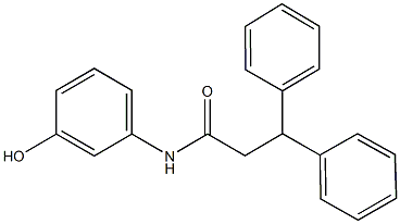 N-(3-hydroxyphenyl)-3,3-diphenylpropanamide Struktur