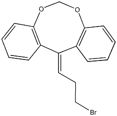 12-(3-bromopropylidene)-12H-dibenzo[d,g][1,3]dioxocine Struktur