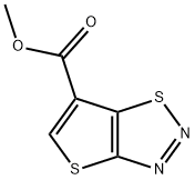 methyl thieno[2,3-d][1,2,3]thiadiazole-6-carboxylate Struktur