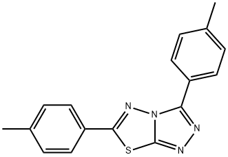 3,6-bis(4-methylphenyl)[1,2,4]triazolo[3,4-b][1,3,4]thiadiazole Struktur