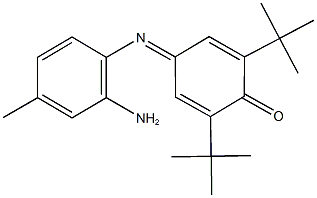 4-[(2-amino-4-methylphenyl)imino]-2,6-ditert-butyl-2,5-cyclohexadien-1-one Struktur