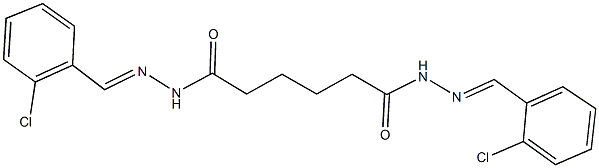 N'~1~,N'~6~-bis(2-chlorobenzylidene)hexanedihydrazide Struktur