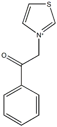 3-(2-oxo-2-phenylethyl)-1,3-thiazol-3-ium Struktur