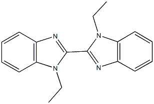 1,1'-diethyl-2,2'-bis(1H-benzimidazole) Struktur