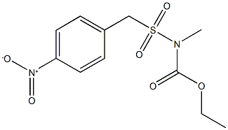 ethyl {4-nitrobenzyl}sulfonyl(methyl)carbamate Struktur