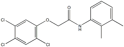 N-(2,3-dimethylphenyl)-2-(2,4,5-trichlorophenoxy)acetamide Struktur