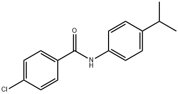 4-chloro-N-(4-isopropylphenyl)benzamide Struktur