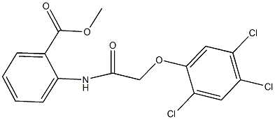 methyl2-{[(2,4,5-trichlorophenoxy)acetyl]amino}benzoate Struktur