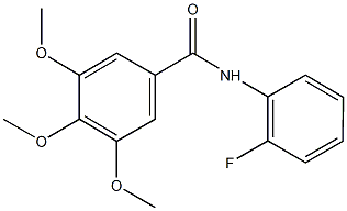 N-(2-fluorophenyl)-3,4,5-trimethoxybenzamide Struktur