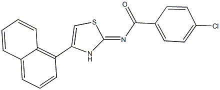 4-chloro-N-[4-(1-naphthyl)-1,3-thiazol-2-yl]benzamide Struktur