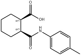 2-(4-toluidinocarbonyl)cyclohexanecarboxylic acid Struktur