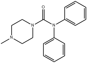 4-methyl-N,N-diphenyl-1-piperazinecarboxamide Struktur