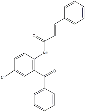 N-(2-benzoyl-4-chlorophenyl)-3-phenylacrylamide Struktur