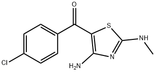 [4-amino-2-(methylamino)-1,3-thiazol-5-yl](4-chlorophenyl)methanone Struktur