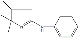 N-phenyl-N-(2,2,3-trimethyl-3,4-dihydro-2H-pyrrol-5-yl)amine Struktur