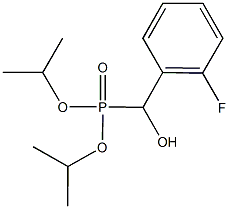 diisopropyl (2-fluorophenyl)(hydroxy)methylphosphonate Struktur