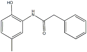 N-(2-hydroxy-5-methylphenyl)-2-phenylacetamide Struktur