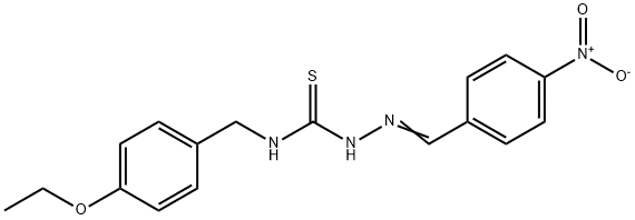 4-nitrobenzaldehyde N-(4-ethoxybenzyl)thiosemicarbazone Struktur