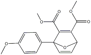 dimethyl 1-(4-methoxyphenyl)-7-oxabicyclo[2.2.1]hepta-2,5-diene-2,3-dicarboxylate Struktur