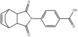 4-(3,5-dioxo-4-azatricyclo[5.2.2.0~2,6~]undec-8-en-4-yl)benzoic acid Struktur