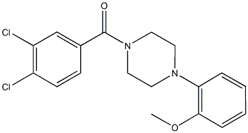 2-[4-(3,4-dichlorobenzoyl)-1-piperazinyl]phenyl methyl ether Struktur