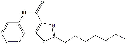 2-heptyl[1,3]oxazolo[4,5-c]quinolin-4(5H)-one Struktur